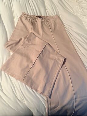 Light Khaki Wide Leg Pants